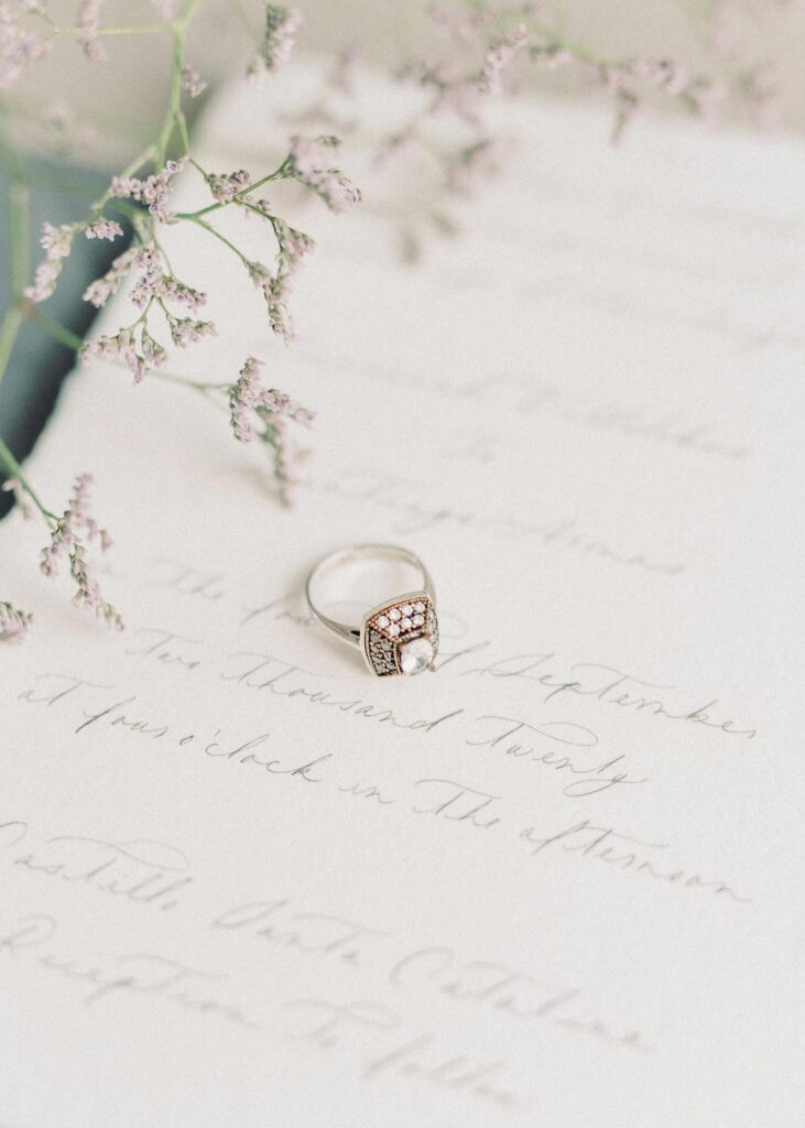 Ring on Top of a Paper